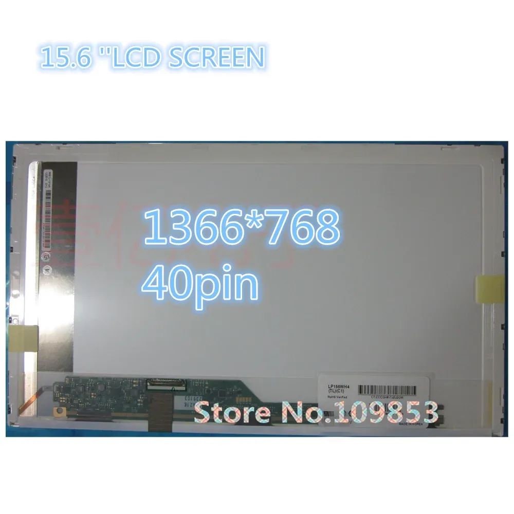 Skärm 15.6 "Laptop LCD -skärm för HP Probook 4530S 4535S 4540S 4545S LED Display Matrix WXGA HD 1366*768 40PINS
