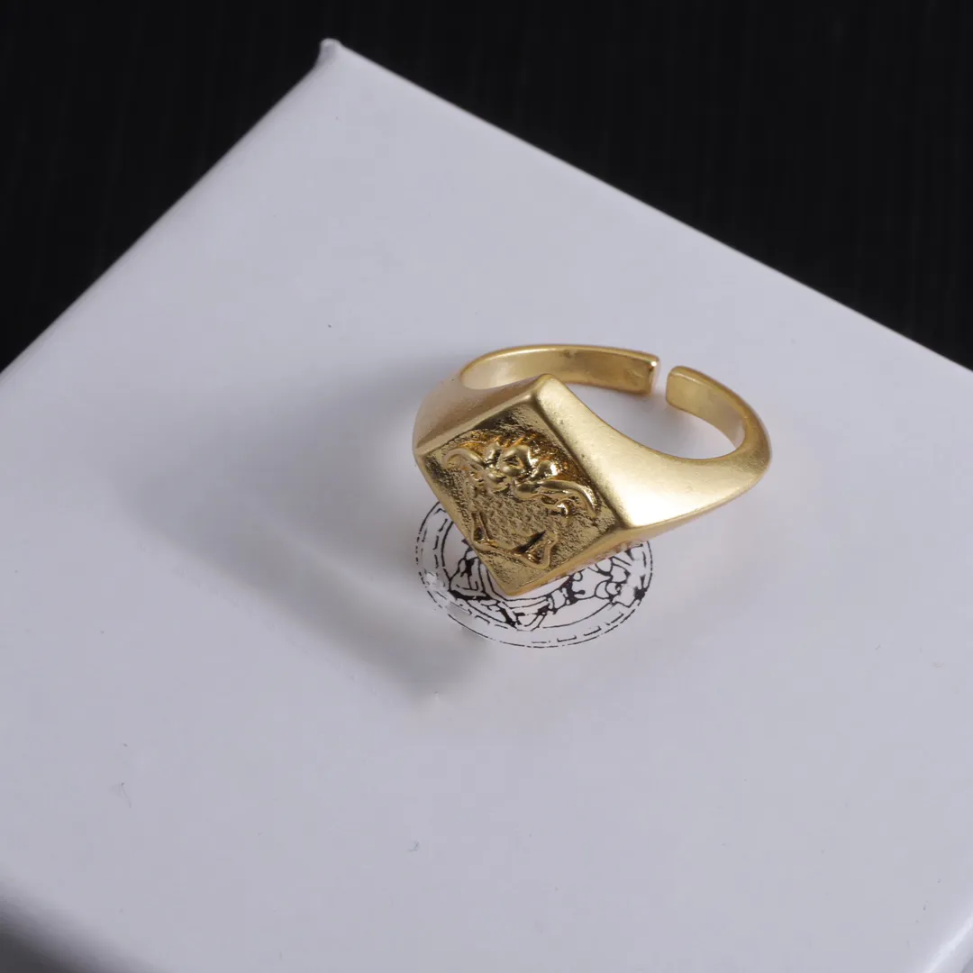 Ver anel de luxo 925 Silver Pure Pure Gold Fashion Ring Jewelry