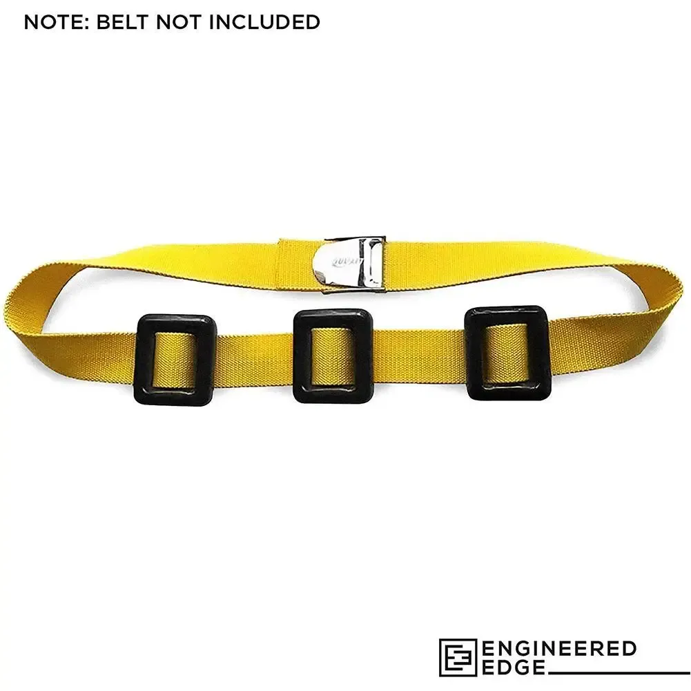 Ceinture Lestée En Silicone Pour Plongée - Design Antidérapant Avec Boucle Inox 316 - Réglable Et Personnalisable