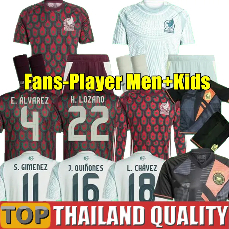 3XL 4XL 2024 Mexico soccer jersey LOSANO CHICHARITO ALVAREZ ROMO 24 25 football shirt ALVARADO RAUL SANCHEZ Men Women kids kit MEXICAN long sleeves goalkeeper