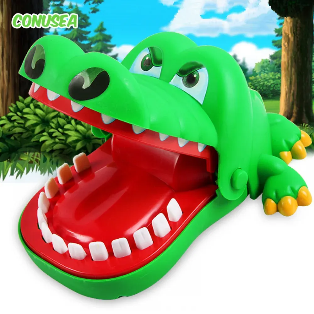 Crocodile Teeth Toys Alligator mord les jeux de dentiste de doigts Blagues Game of Luck Pranks Kids Toys Funny Holiday Party Family Games