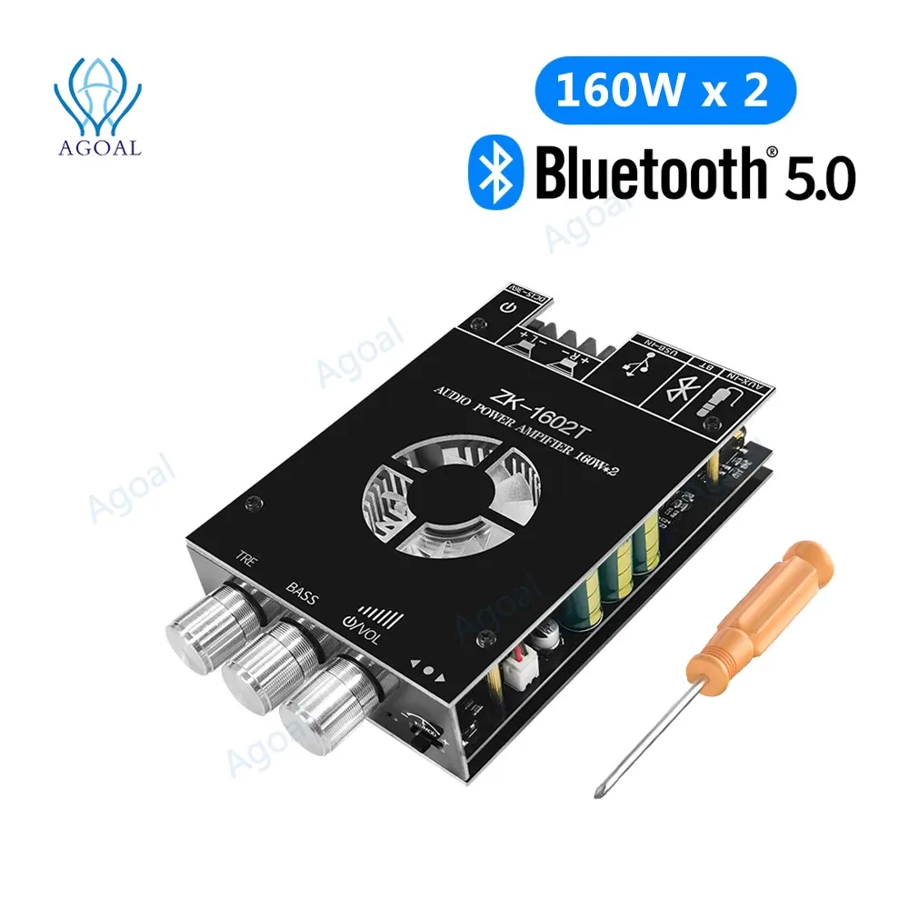 Усилитель DC1536V ZK1602T Bluetooth Audio модуль модуля усилителя TDA7498E 160WX2 высокая регулировка басовых усилителей