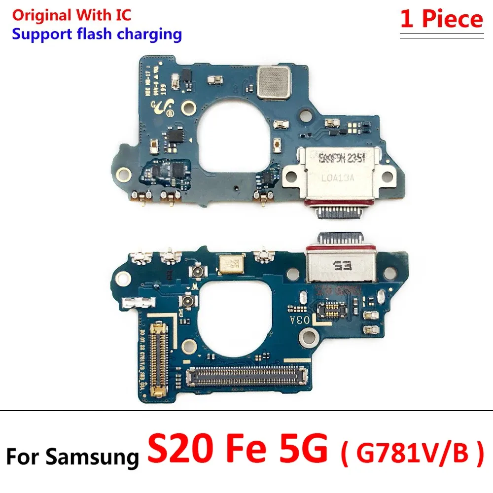 Pour Samsung S20 Fe 4G 5G G780 G780F G781 G781B Port de charge USB Micro Dock Connector Board Câble Flex
