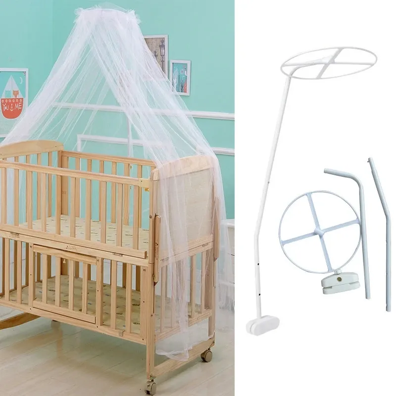 1 Set justerbar myggnäthållare för baby crib barnsäng för crib canopy baby spädbarn småbarn säng kupol barnsängar accessoarer240327