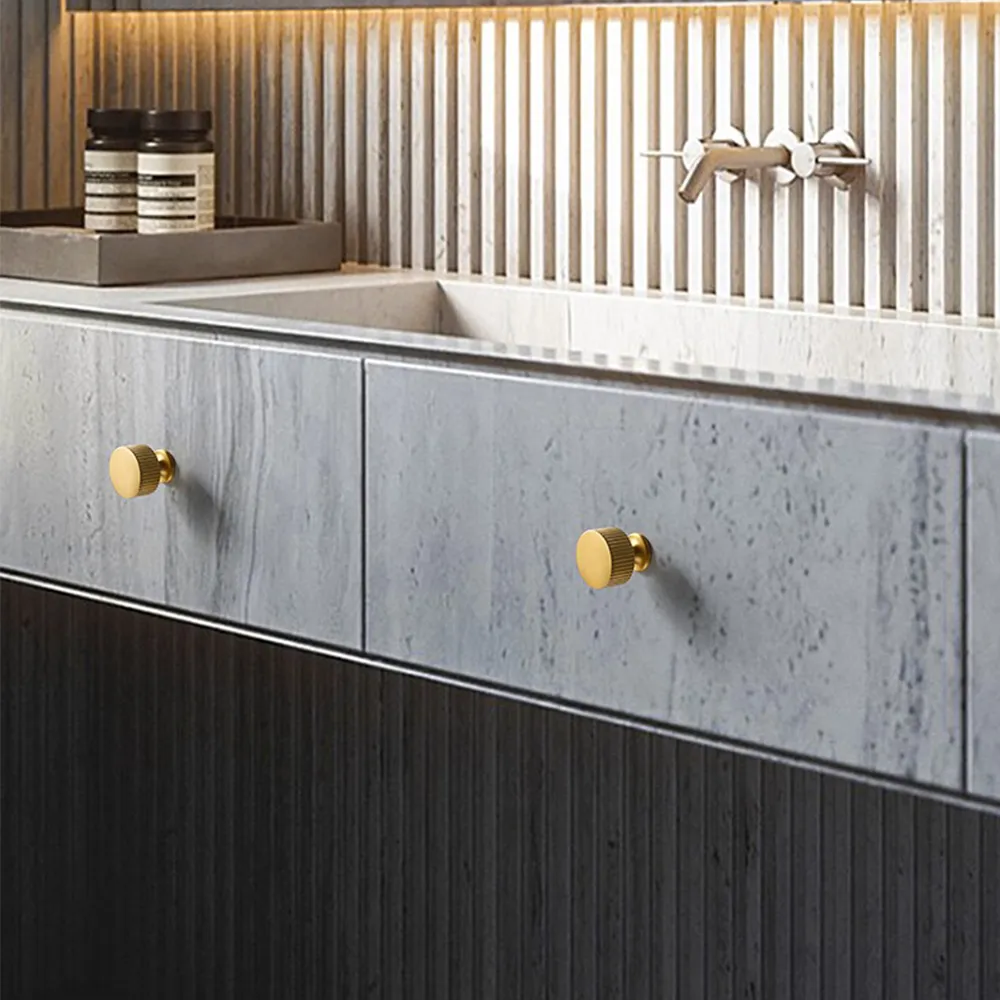 thumbnail image 2 of T-Bar Cabinet Door Handles ? Brass Knobs & Pulls For Kitchen, Bathroom, Dresser & Wardrobe ? Hammered Finish Knobs & Pull Handles For Cabinets, Drawers, And Furniture - Infinitie Impex 2 of 11