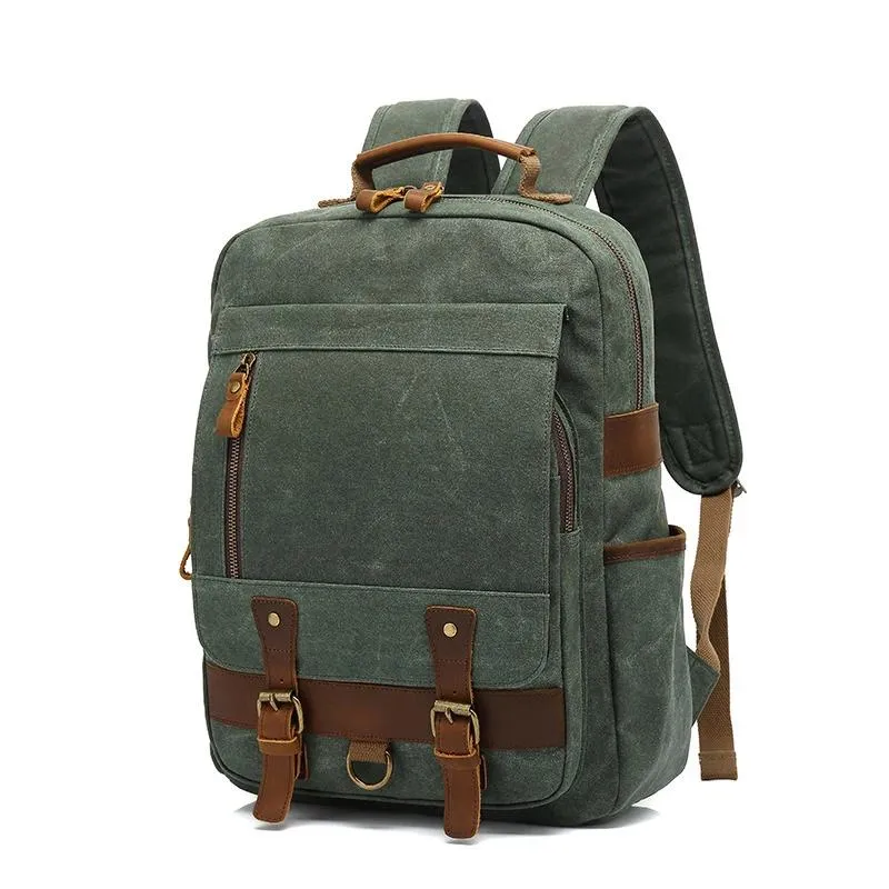 Kenox mens large vintage canvas backpack sales