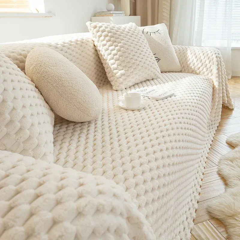 Varm mjuk soffa Cover slipcover fleece soffa handduk filt för levande rum soffa täcker fåtölj gratis frakt