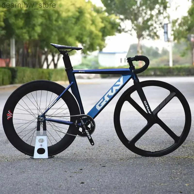 DHgate Aluminum Fixed Gear Bike 700C Single Speed Bicycle with 3 4 Spoke Racing Wheels Ideal for Urban Commuting and Sports Enthusiasts Sports Outdoors