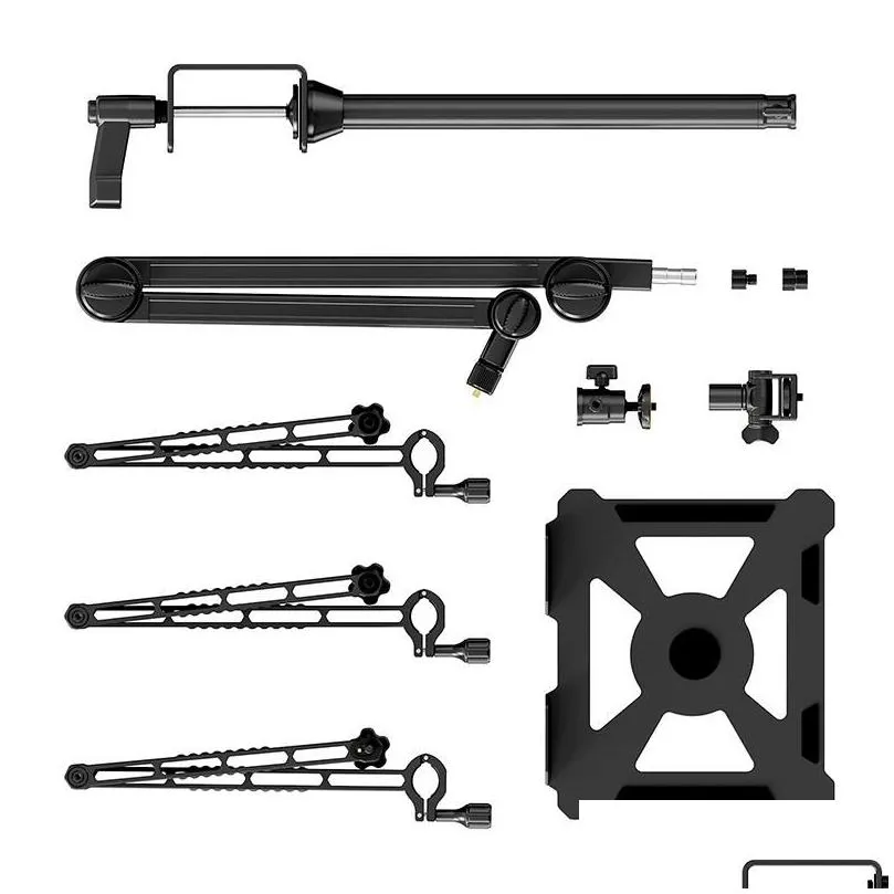 Microfoni VIJIM LS21 ALLUMINUM MTIFUNZIONE STRADI LIVE STRURA STRADI ATTUALI SUPPORTO MICROPHOP DESKTOP 1/4 3/8 5/8 DROP DELI DH2OA