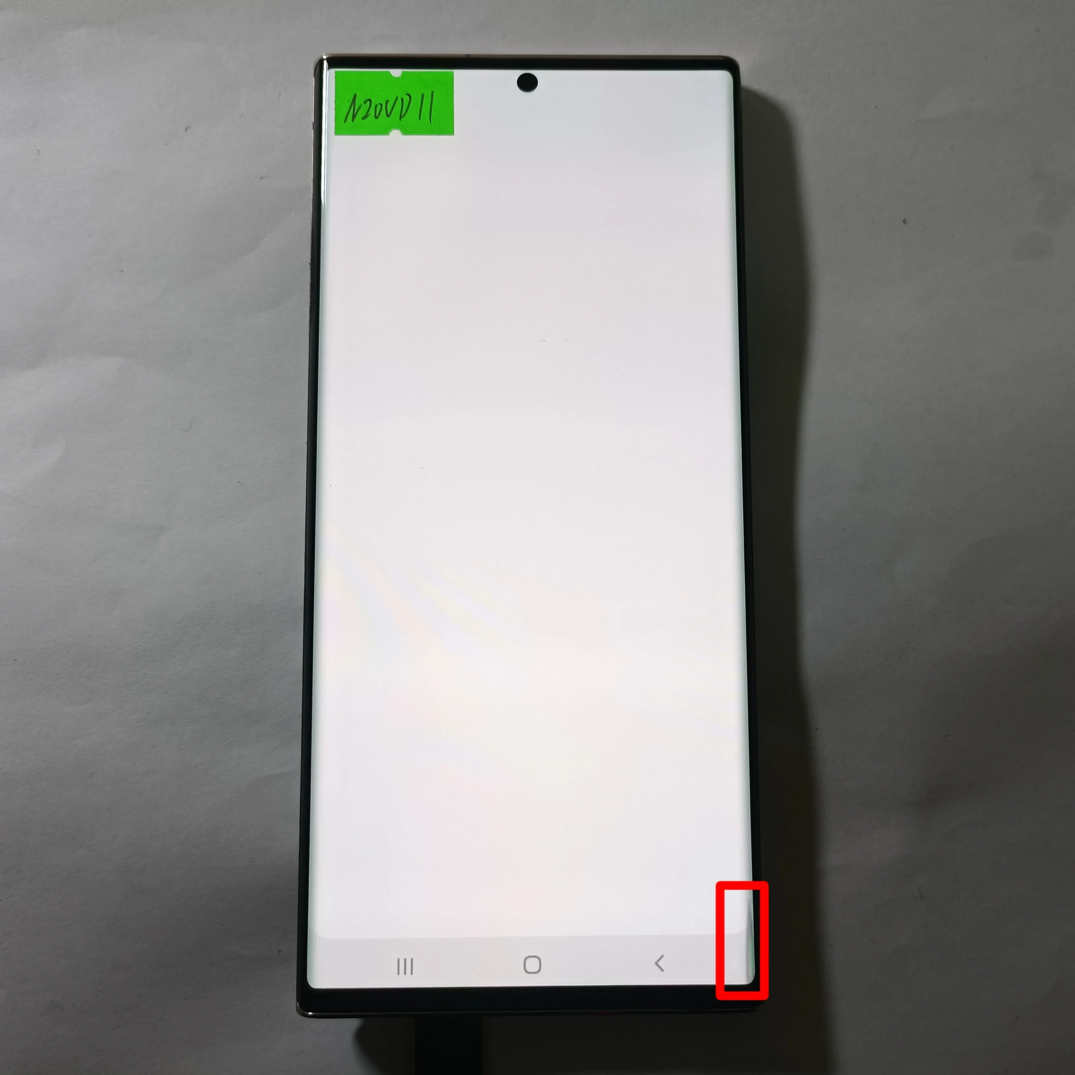Écran d'affichage incurvé intelligent 6,9 pouces Galaxy Note 20 Ultra SM-N9850 N985F N985D N985B / S Instrument numérique