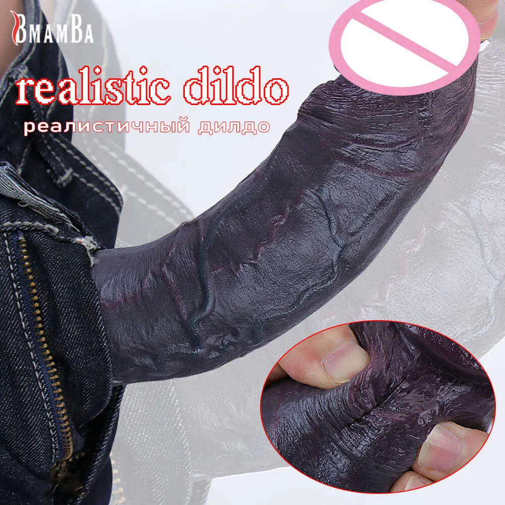 Soft Giant Dildo Realist Silicone Penis G-point Vaginal Masturbator Sexy Toy avec puissants fournitures de bite de la femme de la femme