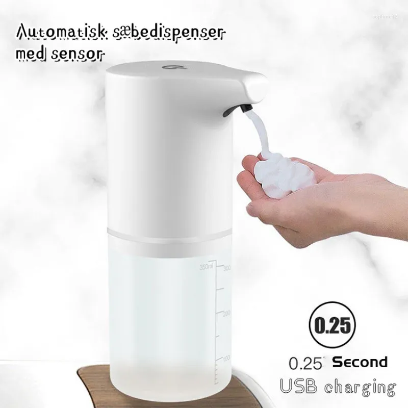 Dispensateur de savon liquide USB automatique de capteur sans touche mousse givrée de la machine intelligente infrarouge lavage