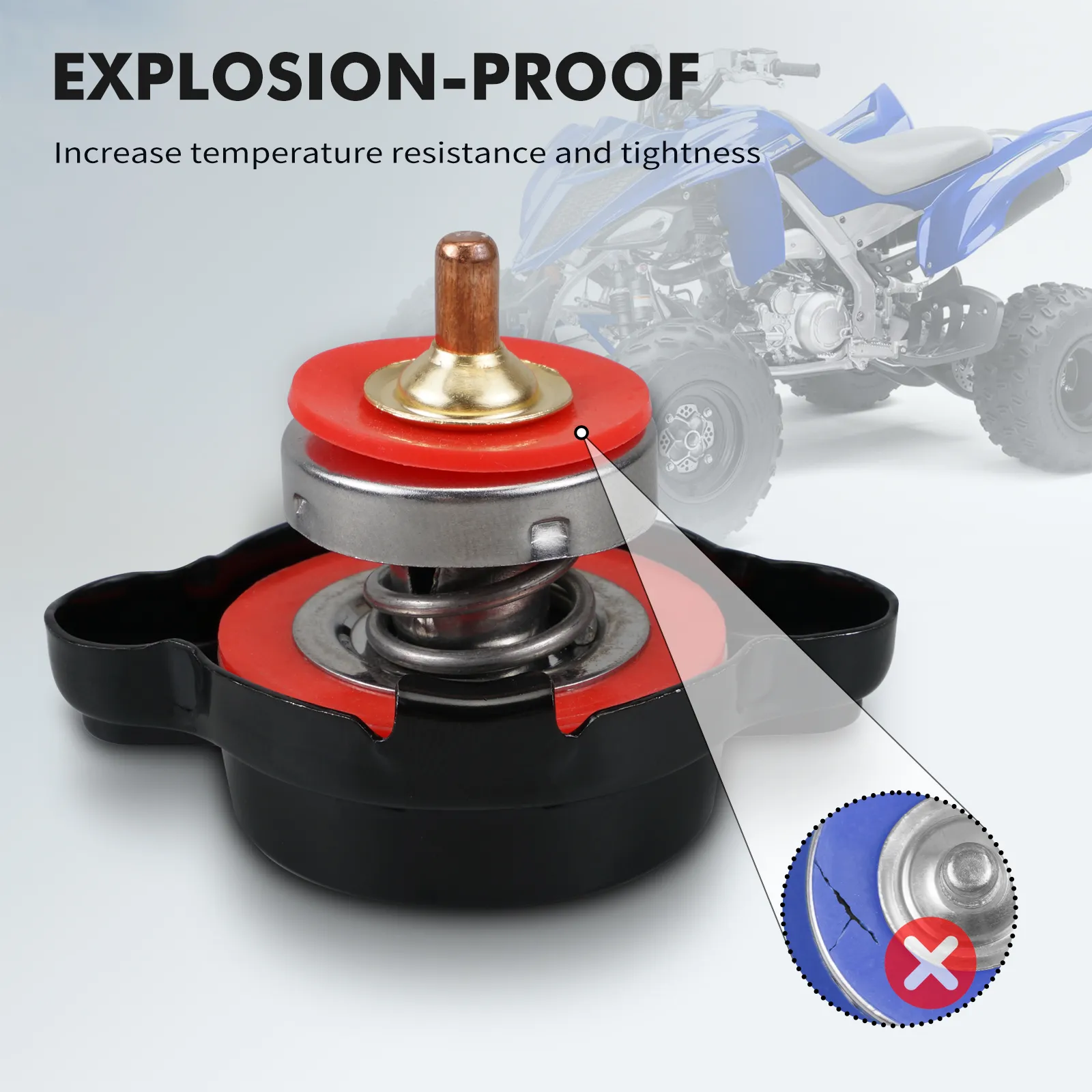 Atv Radiator Mount DHgate.com:ATV Radiator Cap Replacement for Yamaha Grizzly 700, YFZ450R ...