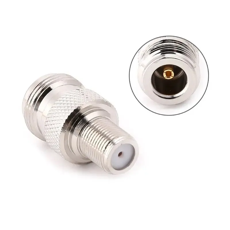 F Type Female To N Type Female RF Connector Coaxial Converter Antenna Adapter Straight1. for RF Connector Coaxial Converter