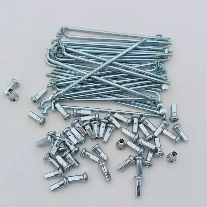 36pcs 8G 9K Motorcycle Spokes 3.5mm 4mm Length 124-235mm For E-Bike JH70 GN250 125