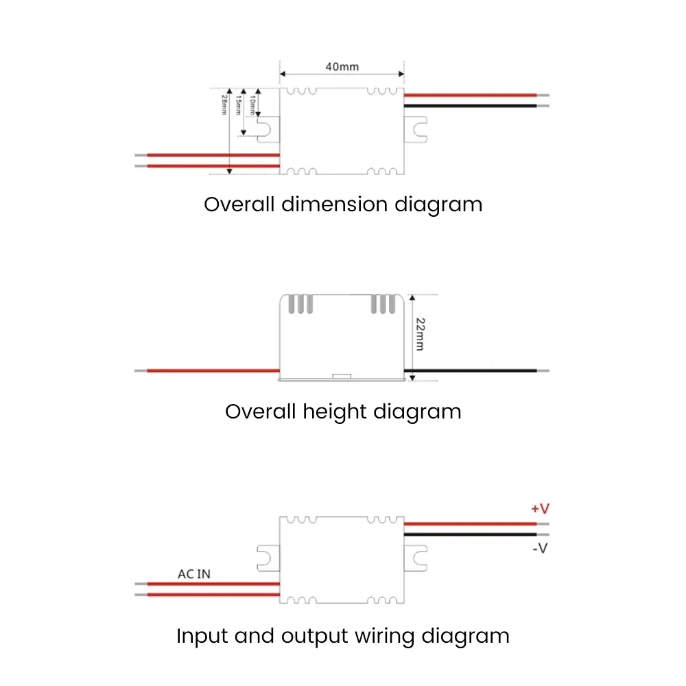 Mini AC-DC Buck Convertitore Modulo Alimentazione AC110V 220V - Foto 6