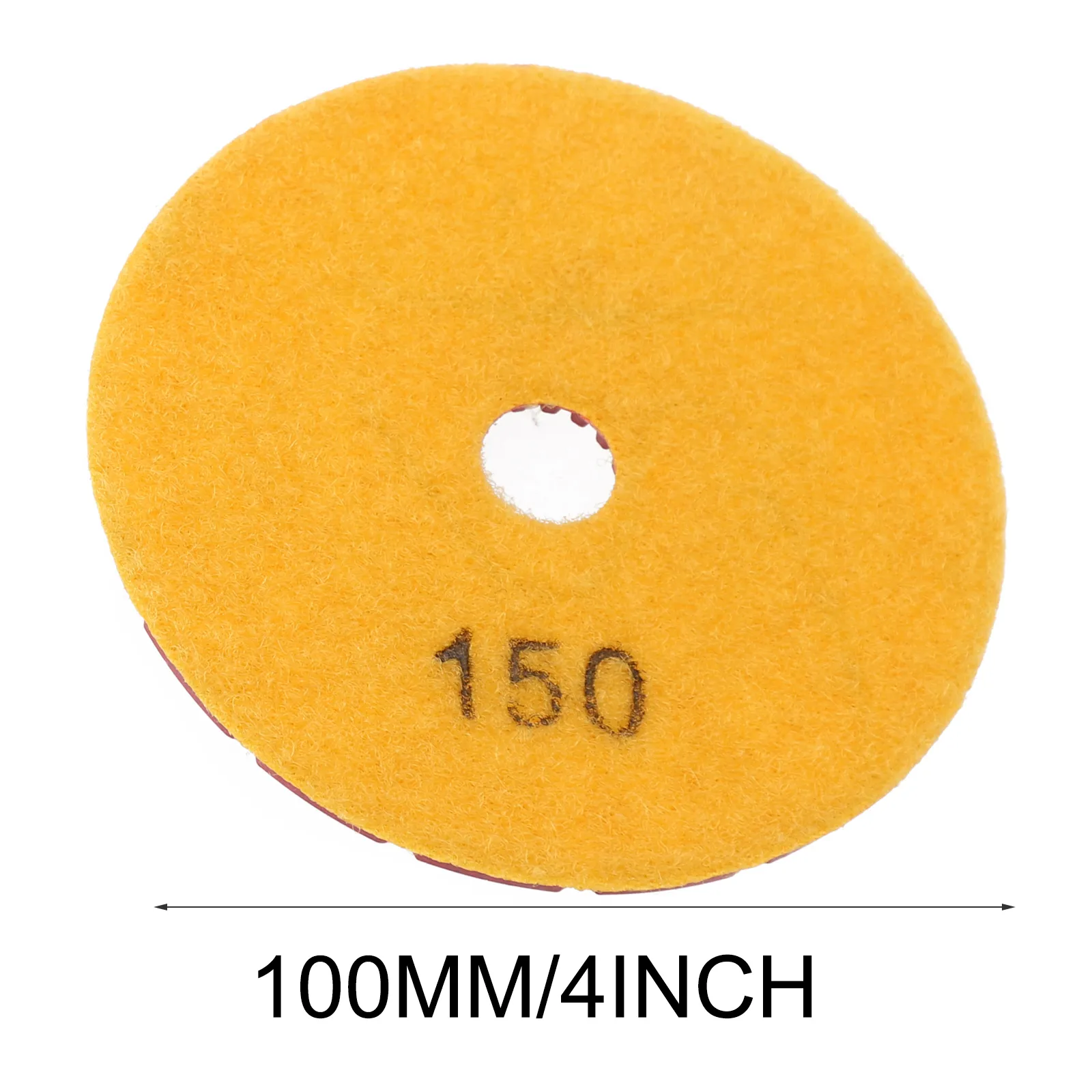 1PC 4INCH 100mmダイヤモンド研磨パッドフックとループバッキングされた柔軟な50-2000グリットグラインディングディスク大理石グラナイトコンクリートグラインド