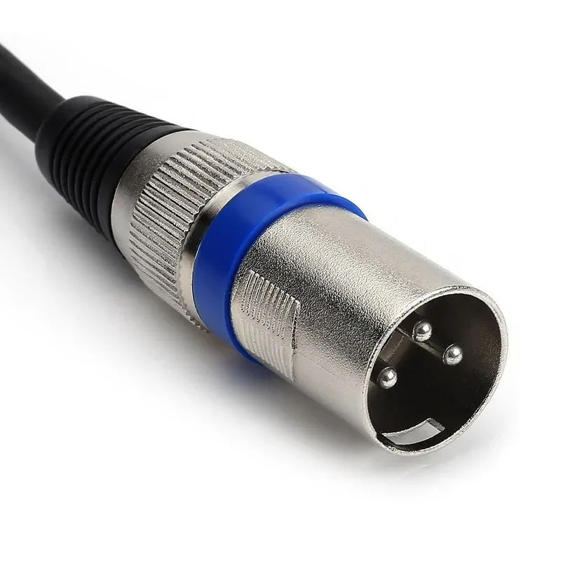 XLR 3-PIN 3.5mm Ses Kablosu Mikrofon Kablosu 3.5 Turn XLR Erkek/Kadın Karıştırıcı Kablosu 3.5 Turn- 3,5 mm Mikrofon Kablosu için