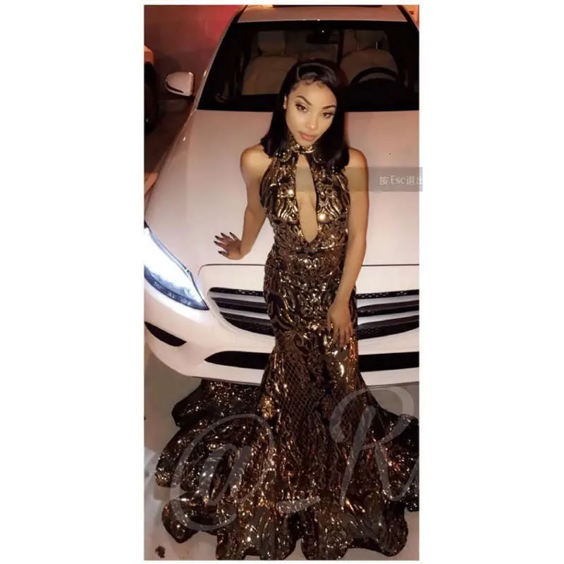 Sexy African Black Gold Sheer Mermaid Prom Dresses... From 204,09 | DHgate Sexy African Black Gold Sheer Mermaid Prom Dresses... From 204,09 | DHgate
