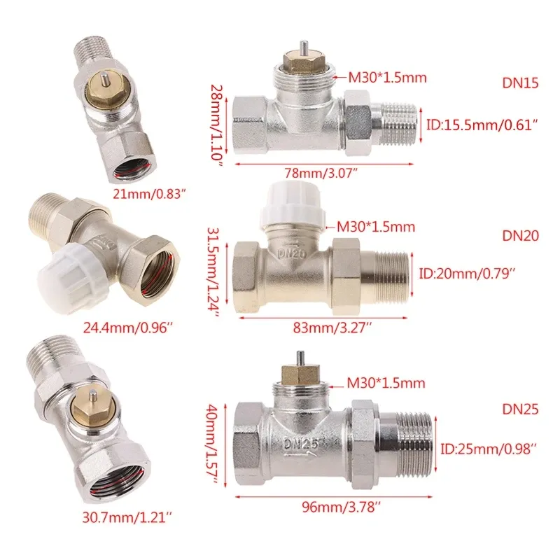 Actionneur thermique compact DN15 DN20 DN25 Eau pour le radiateur électrique de soupape