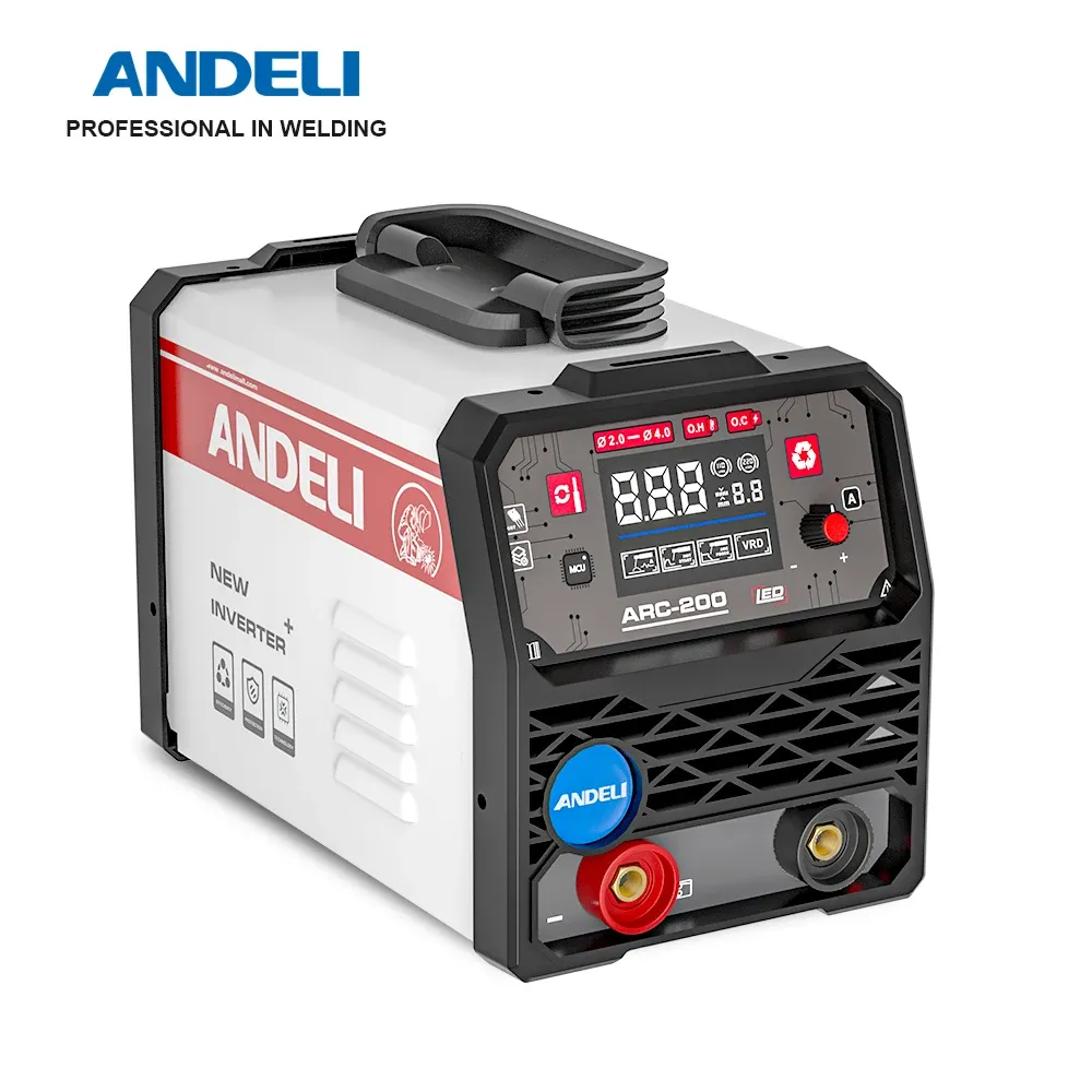 Andeli -omvormer MMA -lasmachine 110/220V IGBT -stick DC -booglasser voor Home Beginner LED -display