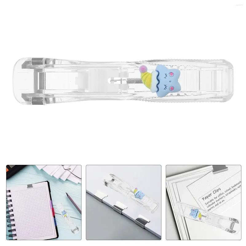 Frames Snack Sealing Clip Paper Stapler Dispenser Book Binding Materials Document Tool Desk Home Clam