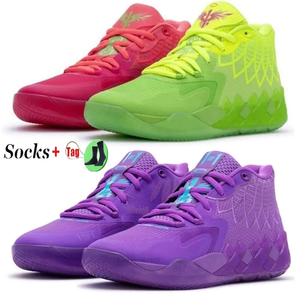 2024 Kids Lamelo Ball MB01 Rick Morty Running Grad School Basketball Chaussures à vendre Sport Shoe Trainner Sneakers Size 35-46