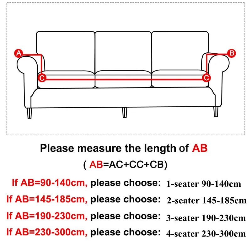 Elastische bankdeksel voor woonkamer verstelbare geometrische chaise lounge banken covers sectionele hoek bank sofa slipcovers 1 stc