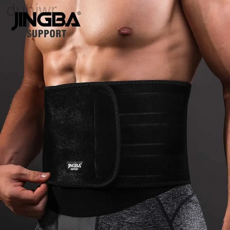 Slantbälte Jingba Support midja Trimmer Support Slim Fit Abdominal midja Svettbälte Sportsäkerhet Back Support Sports Protective Gear 240409