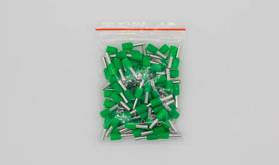 E2508 Tube Insulating Terminals 2.5 mm² Pack Insulated Copper Crimp ...
