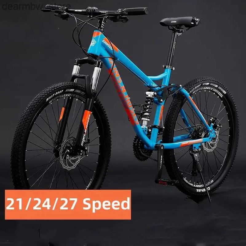 Bikes 24/26 pouces Soft Tail Bike Bike Absorbant à double choc 21/24/27 Speed Cross-country MTB BICYM MECHANICAL DISC frein L48