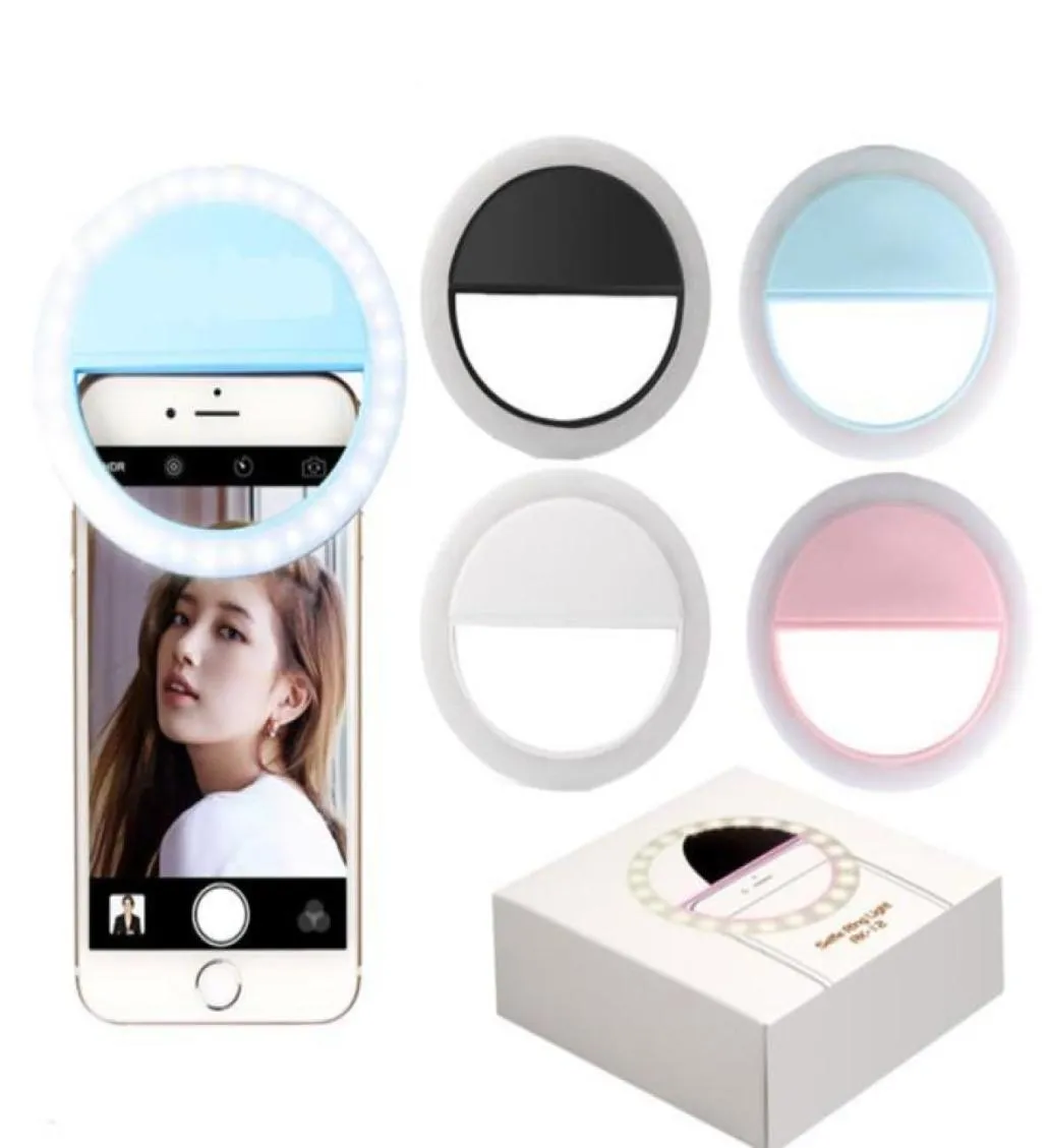 Manufacturer charging LED flash beauty fill selfie lamp outdoor selfie ring light rechargeable for all mobile phone5850153