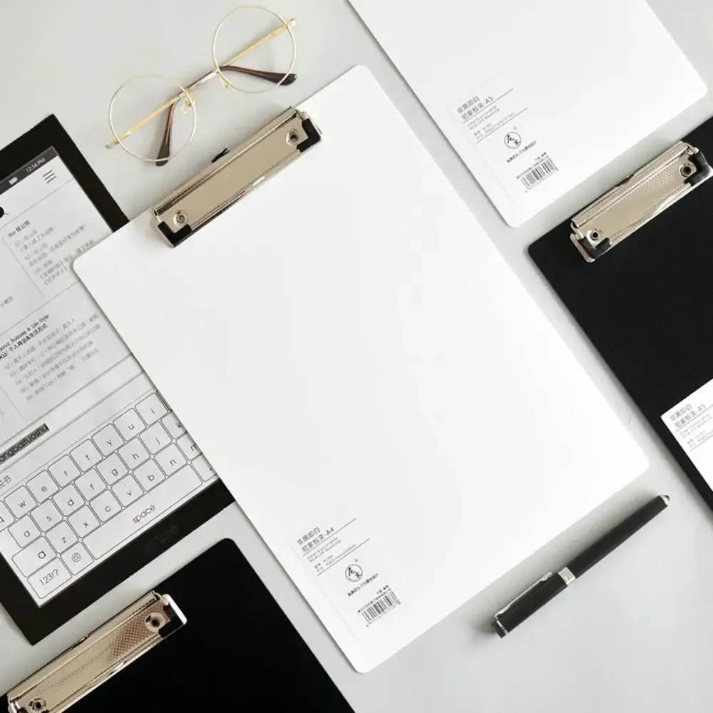 Skrivblad Pad A4 A5 A6 File Mapp Dokumentmapp Mappa Tablett Paper Organizer Writing Pad Black White Writing Urklipp