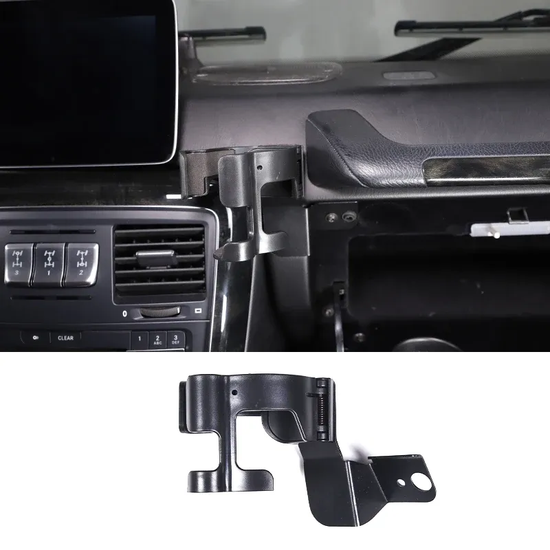 För 2007-2018 Mercedes-Benz G-Class W463 bil Central Control Multifunktionell mobiltelefon Holder Drink Cup Holder Accessories