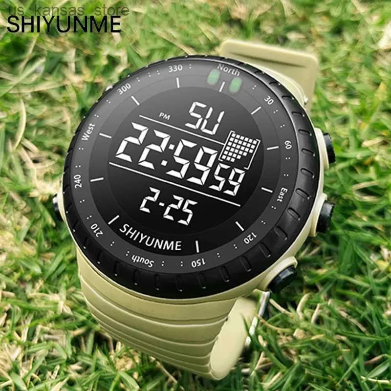 Wristwatches Top Mens Sports 50M Waterproof Military Display Clock Man es LED Digital Luxury Fashion Electronic Wrist 2111240409