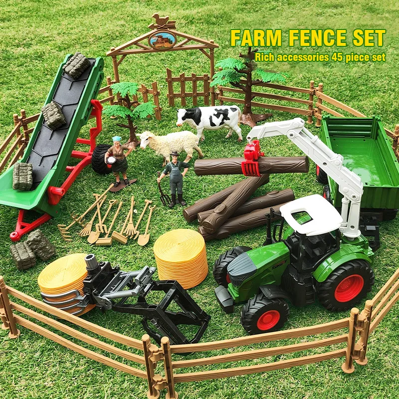 farm jiorama 24 DHgate.com:Farm & Vehicle Toys Set, 1:24 Pull Back Tractor