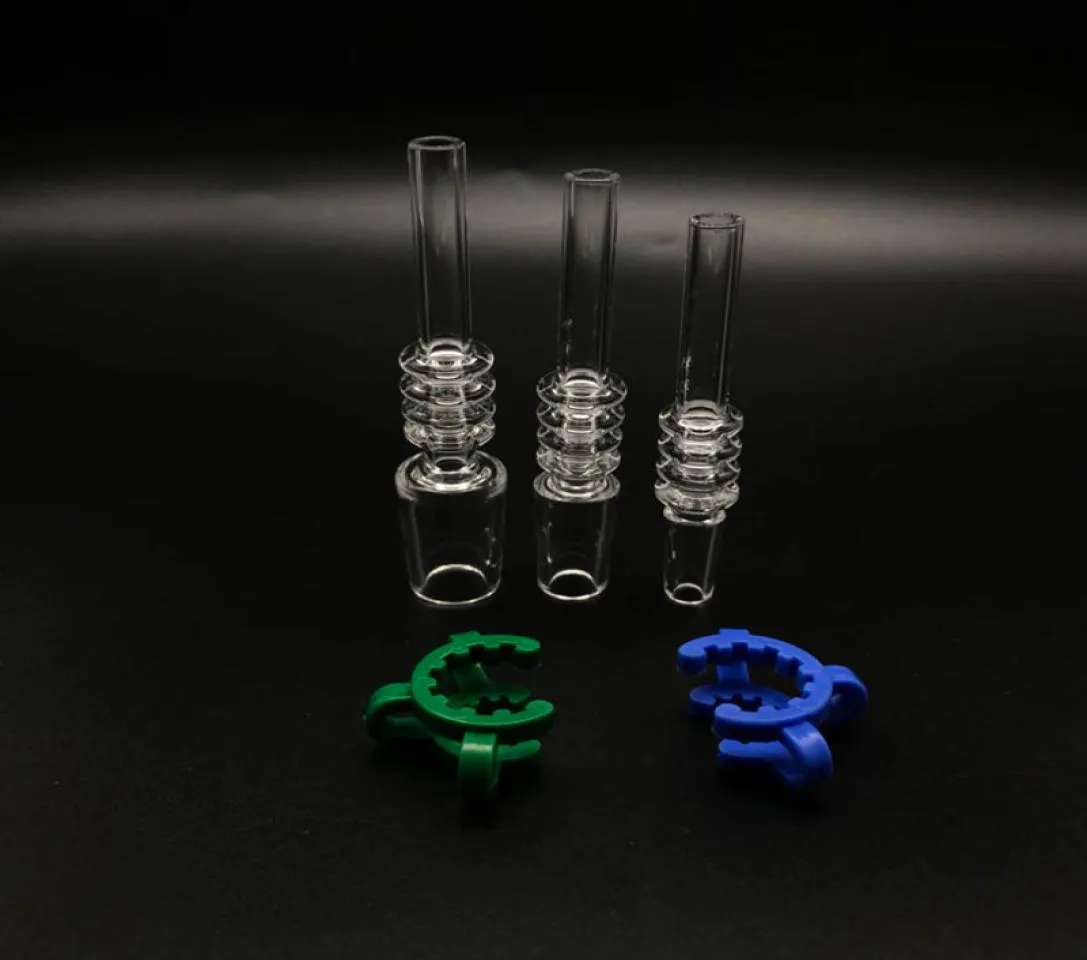 Quarzspitze für Mini -Kollektor -Kits Gelenk 10mm 14mm 18mm mit kostenlosen Kunststoff -Keck -Clips Quarz Banger Nagel Quarz Tipps4436130