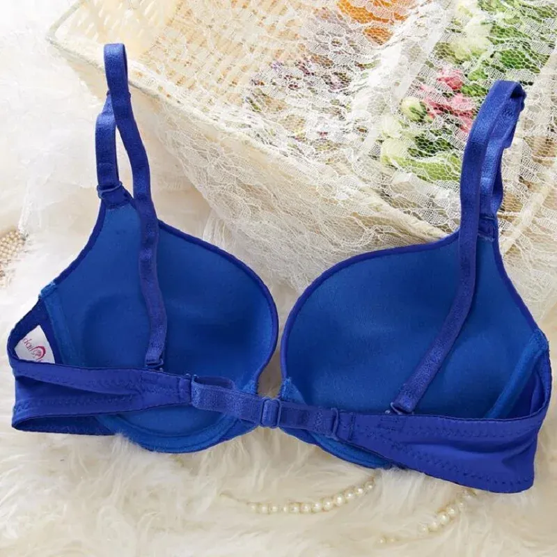 Nouveau visage sexy Bra fille un mot beau dos simple boucle avant de rassemblement de soutien-gorge