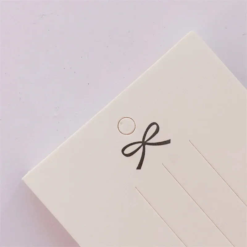 50PCS Bow Hair Clip Card Jewelry Packaging Bag Card Paper Display Card For Necklaces Bracelets Studs Earring Packaging Cardboard