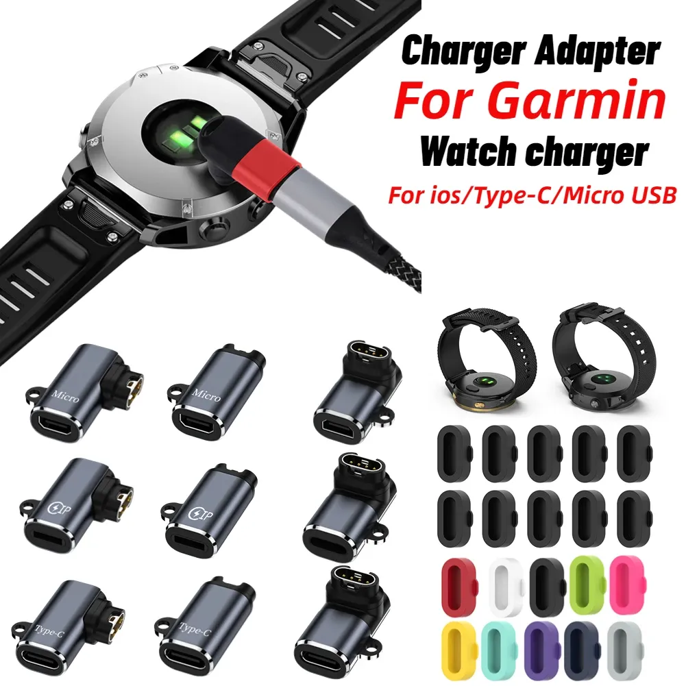 Зарядный кабель для Garmin Fenix 7 7S 7x 6 6S 6x 5 5x Plus Vivoactive 3 4S Venu 2 2S USB/Type C Watch Charge Charger Dock Prong Plug