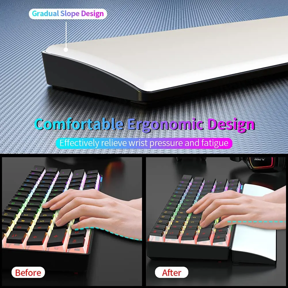 Mouse Pad And Keyboard Wrist Rest, 3-in-1 Gel Memory Foam - View #8