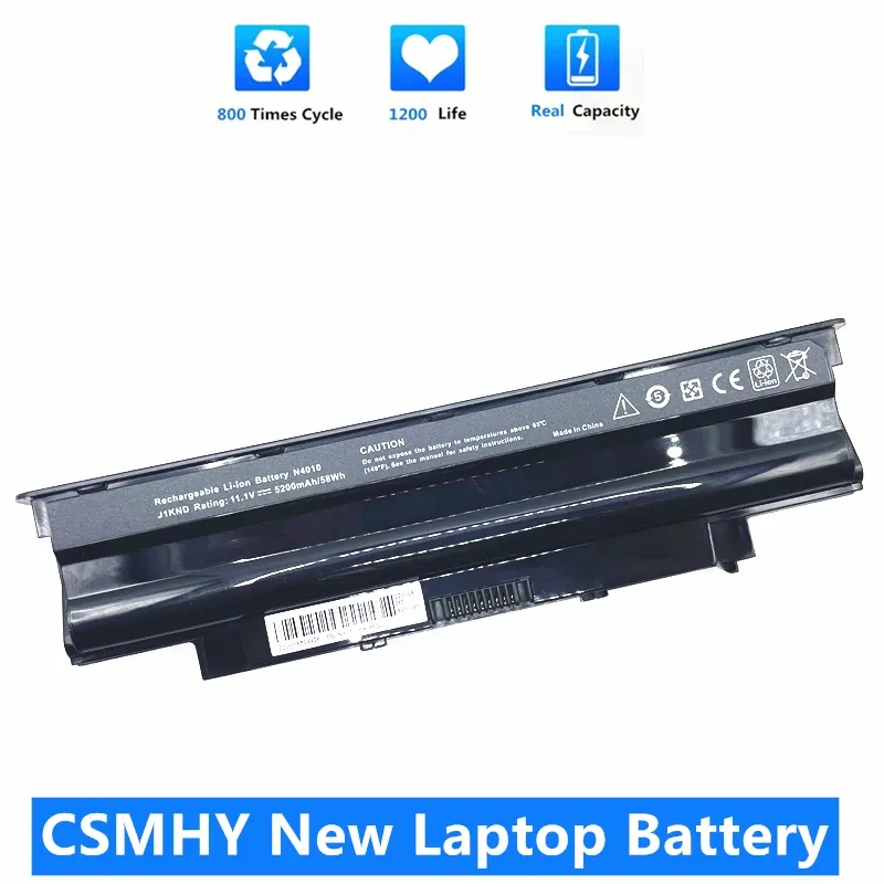 Batteries CSMHY Nouveau ordinateur portable Batterie J1KND pour Dell Inspiron M501 M501R M511R N3010 N3110 N4010 N4050 N4110 N5010 N5010D N5110 N7010 N7110