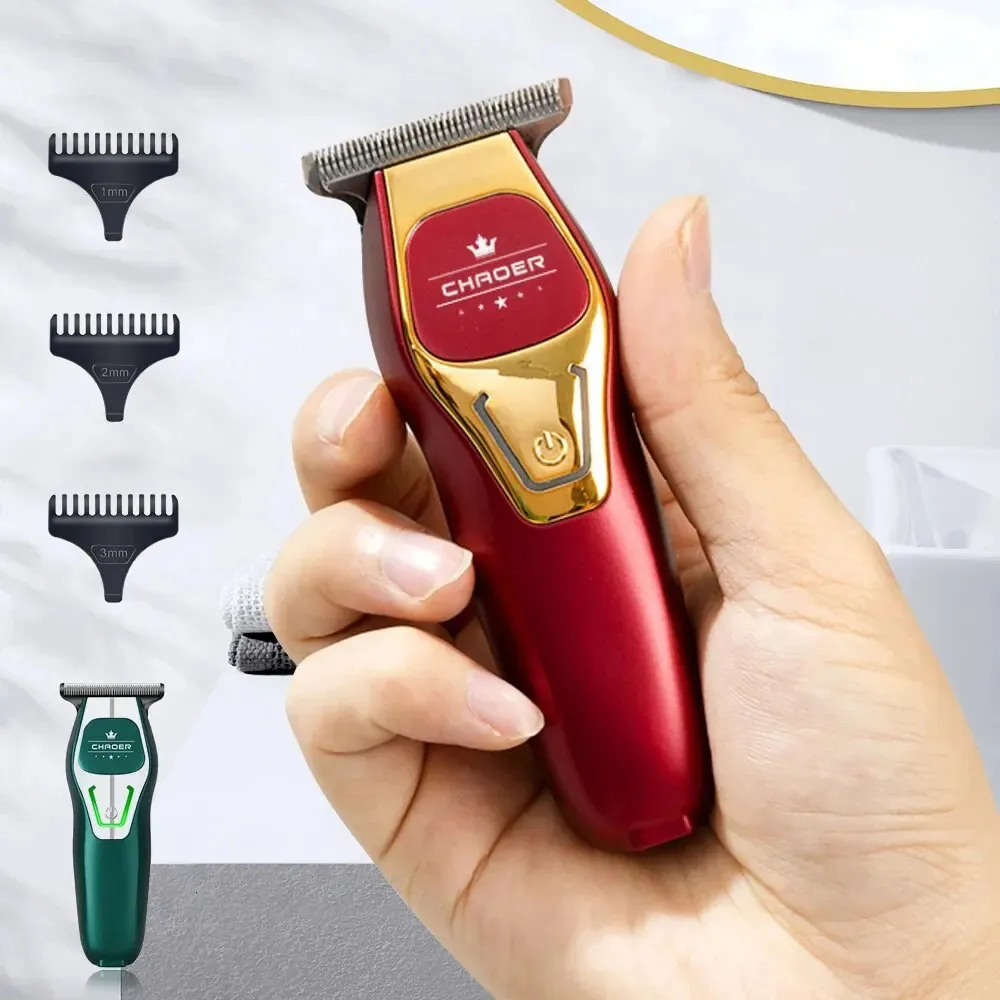 Aparador de cabelo Mini Clipper elétrico portátil Recarregável Pequeno careca de barbeiro barbeiro Shaver 240408
