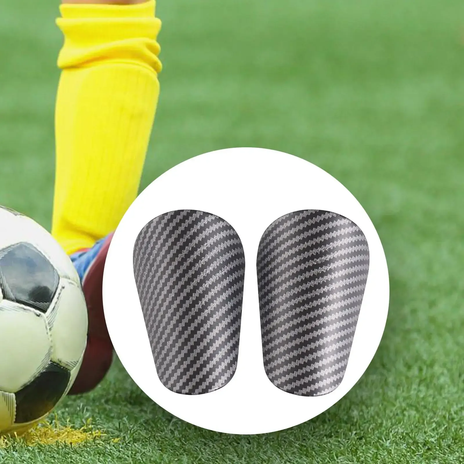 1 Pair Mini Soccer Shin Guards Anti-slip Kids Teens Adults Soccer Players Miniature Shin Pads Protectors Football Games Protective Equipment
