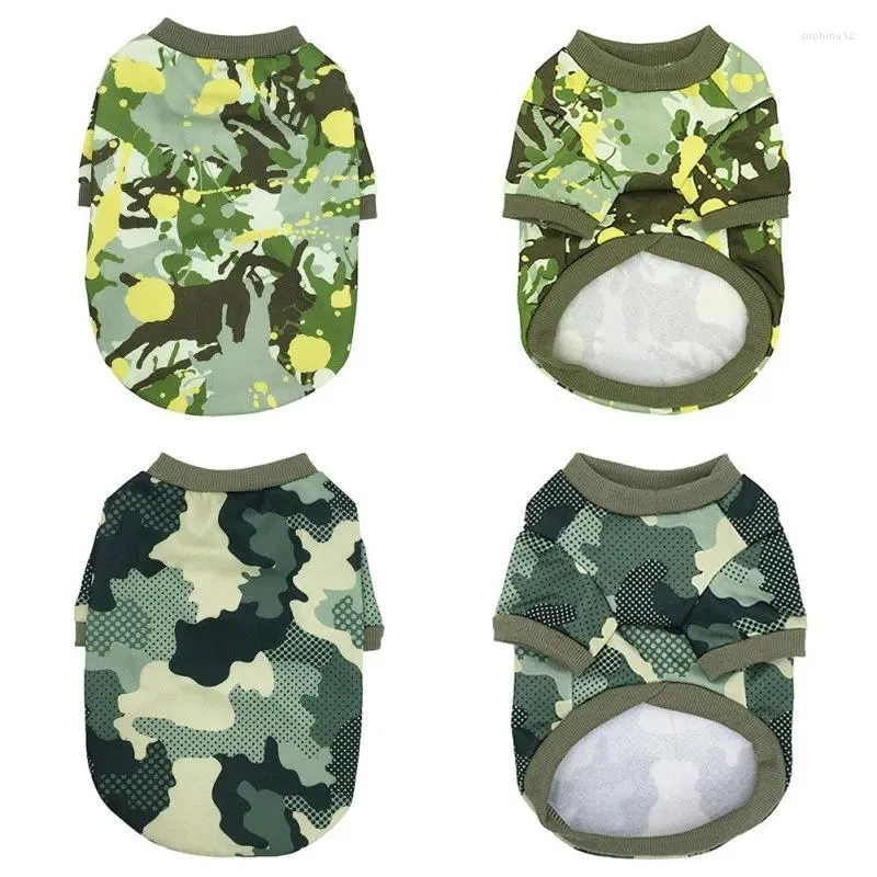 Sweat-shirt de vêtements pour chiens Costumes de vêtements pour chiens pour petits chiens moyens camouflage de vêtements pour animaux de compagnie