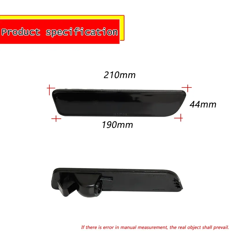 Smoked LED Side Marker Lights For 2005-2009 Ford Mustang - Red/White, Plug & Play Replacement