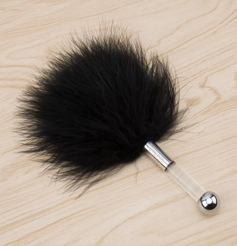 New Fifty Shades Tease Feather Tickler Toys for Adult Fetish Erotic Games Toys Soft Feather Teaser Duster Sex Toys for Couples Y15460817