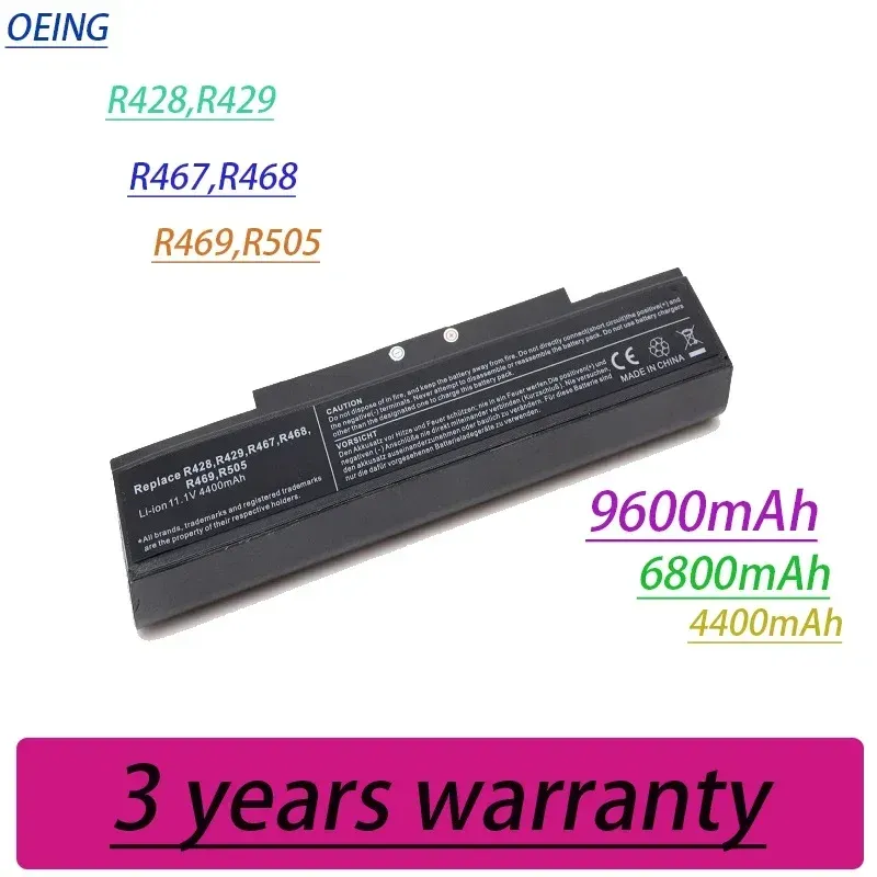 Batterier Nytt 9600mAh Laptop Battery för Samsung AAPB9NS6B AA PL9NC6B 355V5C AAPB9NC6B PB9NC5B PB9NC6B NP300V5A NP550P7C R428 R460 R5880