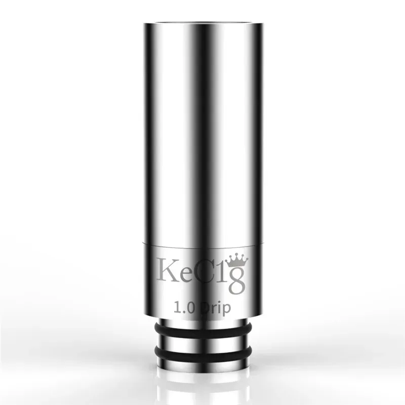 Kecig 1.0 Drip Tip 2 in 1 510 Thread Stainless Steel SS Drip Tips Mouthpiece for 510 Tank Atomizer Vaporizer