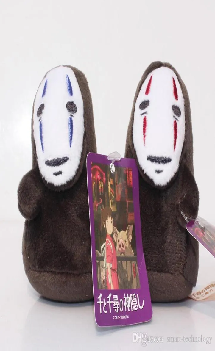 Spirited Away No Face Farged Doll Hayao Miyazaki Cartoon Movie Spiritered Away Plance Soft Toys 10cm 7632337